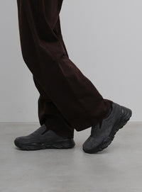 【3サイズ展開】スウェードモックシューズ