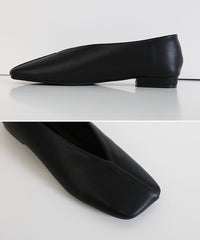 【4サイズ展開】スクエアトゥバレエシューズ
