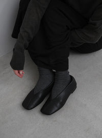【4サイズ展開】スクエアトゥバレエシューズ