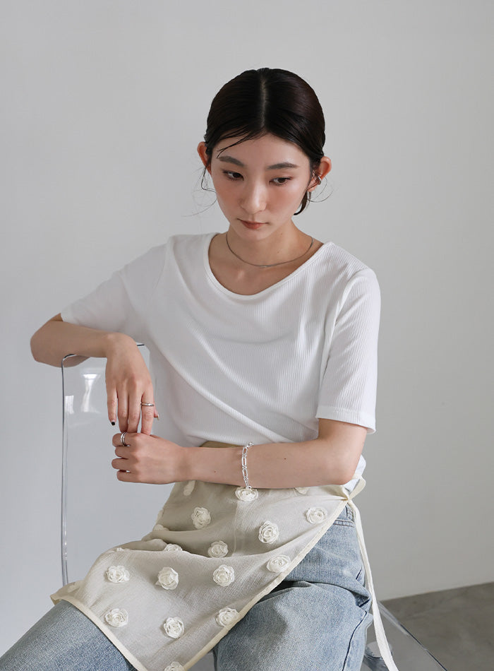 フラワーラップスカート