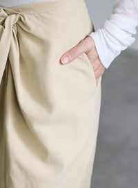 ピーチスキンウエストツイストスカート