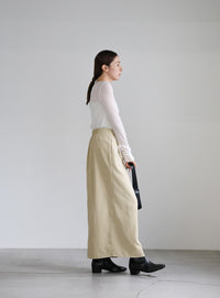 ピーチスキンウエストツイストスカート