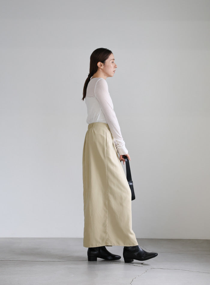 ピーチスキンウエストツイストスカート