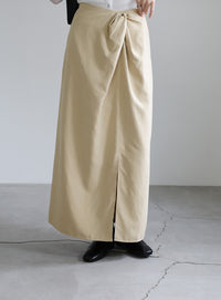 ピーチスキンウエストツイストスカート