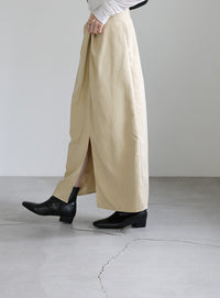 ピーチスキンウエストツイストスカート