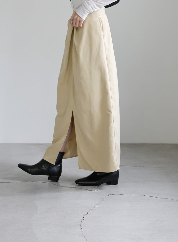 ピーチスキンウエストツイストスカート