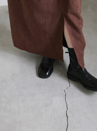 ピーチスキンウエストツイストスカート