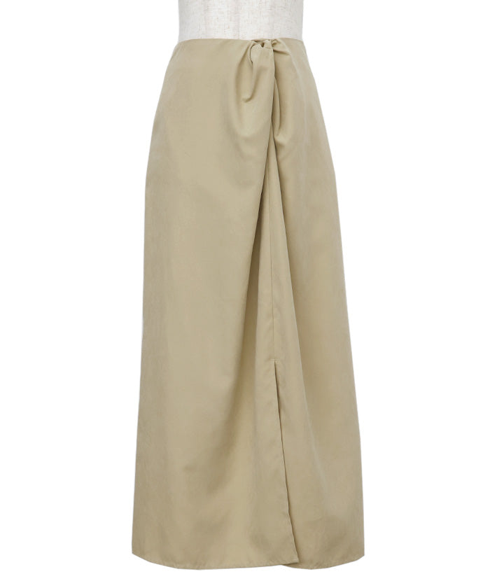 ピーチスキンウエストツイストスカート