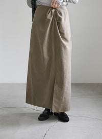 ピーチスキンウエストツイストスカート