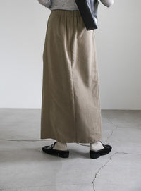 ピーチスキンウエストツイストスカート