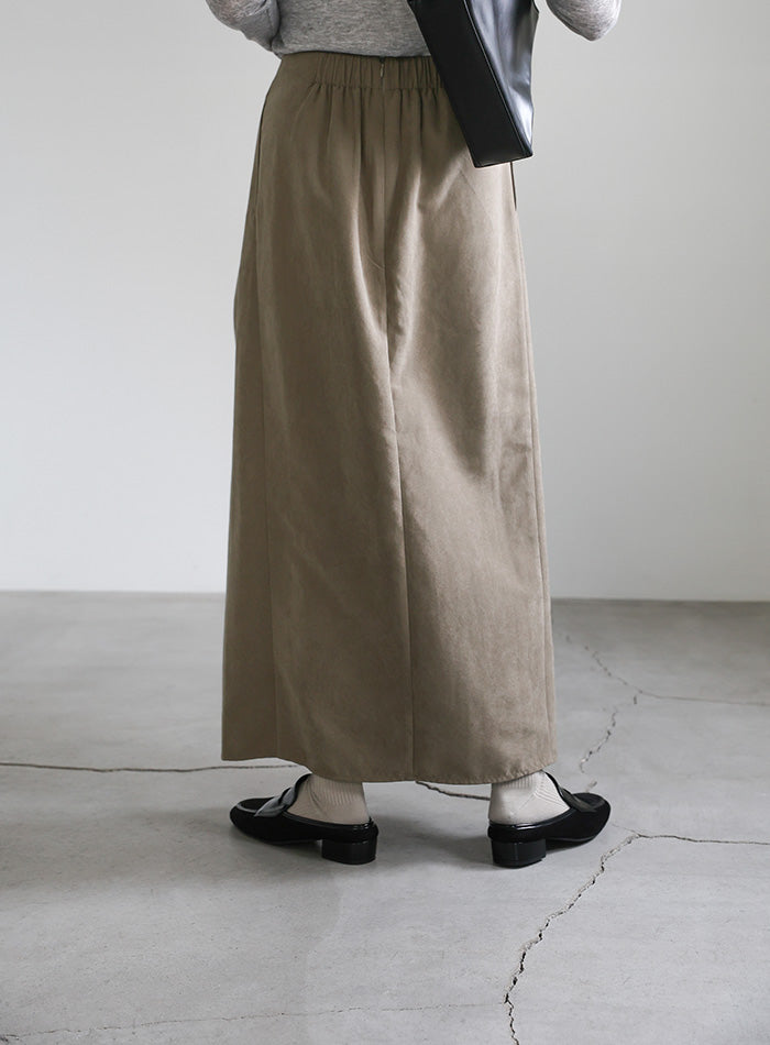 ピーチスキンウエストツイストスカート