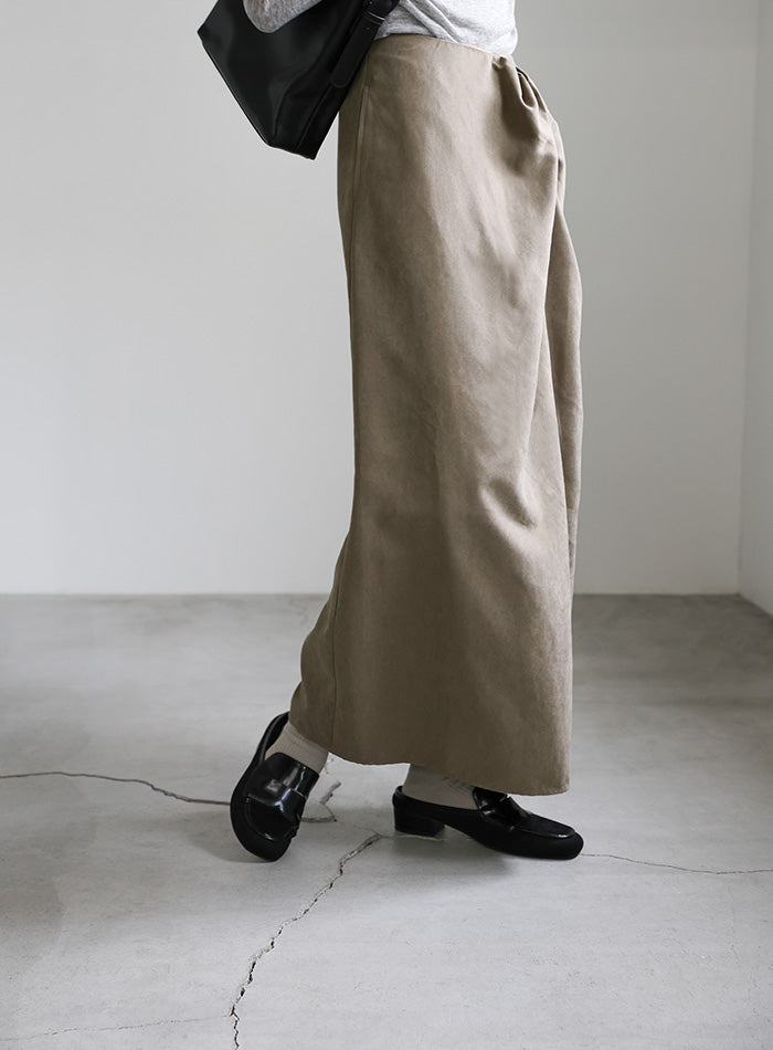 ピーチスキンウエストツイストスカート