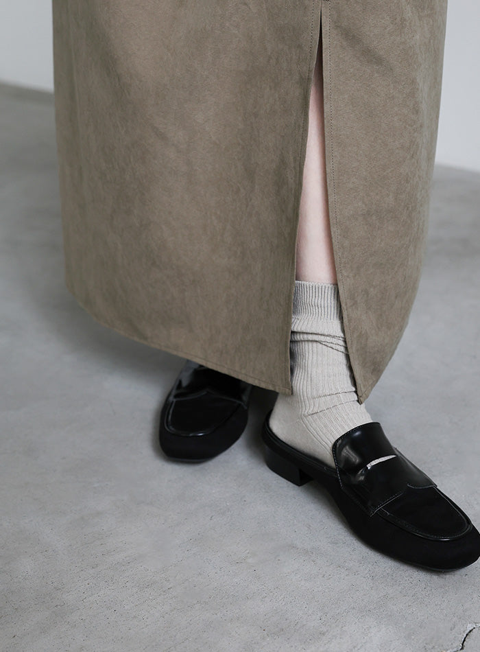 ピーチスキンウエストツイストスカート