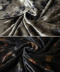 タイダイベロアナロースカート