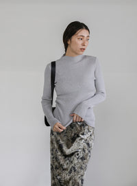 タイダイベロアナロースカート