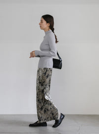 タイダイベロアナロースカート