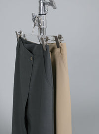 【Et】Wrap Design I-Line Skirt