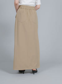 【Et】Wrap Design I-Line Skirt