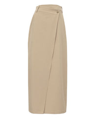 【Et】Wrap Design I-Line Skirt