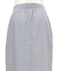 【Et】Lace-Layered Back Slit Skirt