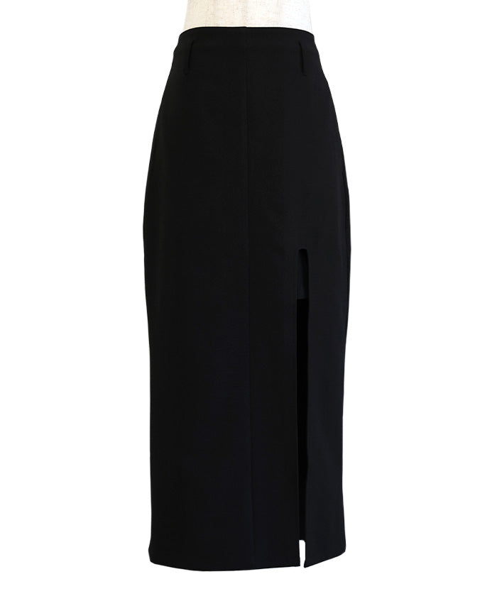 スカート レイヤード スリット スカート ツートーン バイカラー ロングスカート レディース レイヤード スリット スカパン [M4147] レディース 20代 30