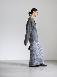 メランジニットタイトスカート