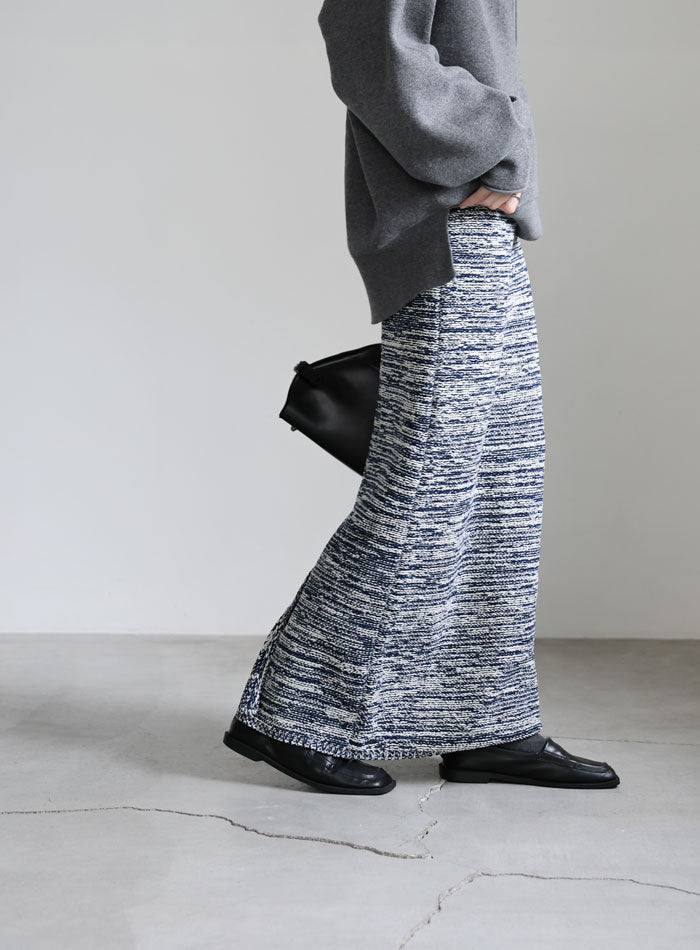 メランジニットタイトスカート