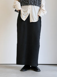 ヘムリブニットIラインスカート