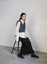 ヘムリブニットIラインスカート