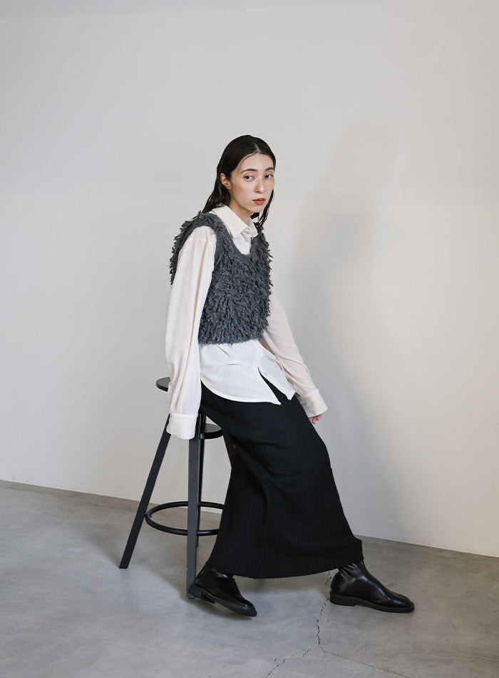 ヘムリブニットIラインスカート