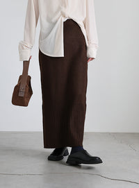 ヘムリブニットIラインスカート