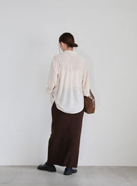 ヘムリブニットIラインスカート