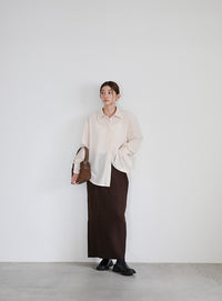 ヘムリブニットIラインスカート