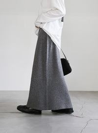 ヘムリブニットIラインスカート