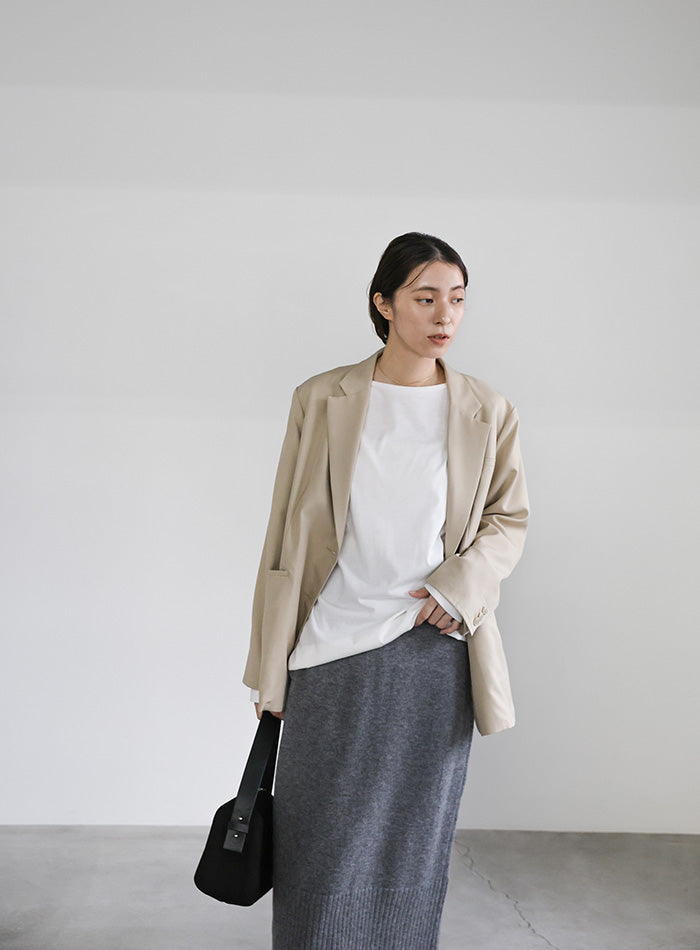 ヘムリブニットIラインスカート