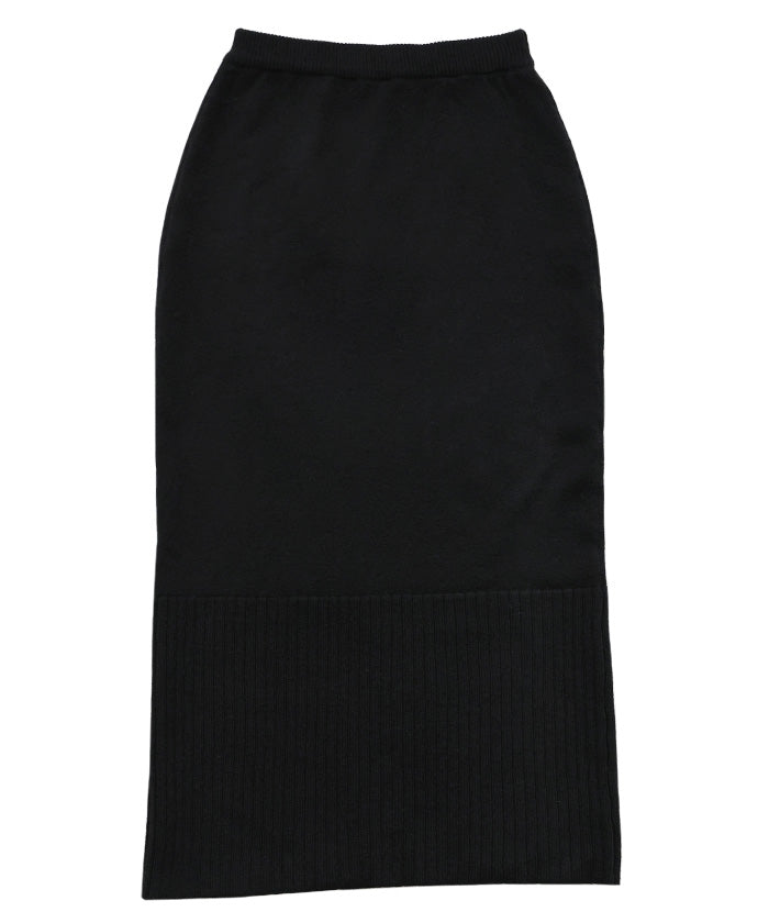 ヘムリブニットIラインスカート