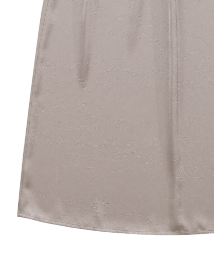【Et】Satin Washer Narrow Skirt