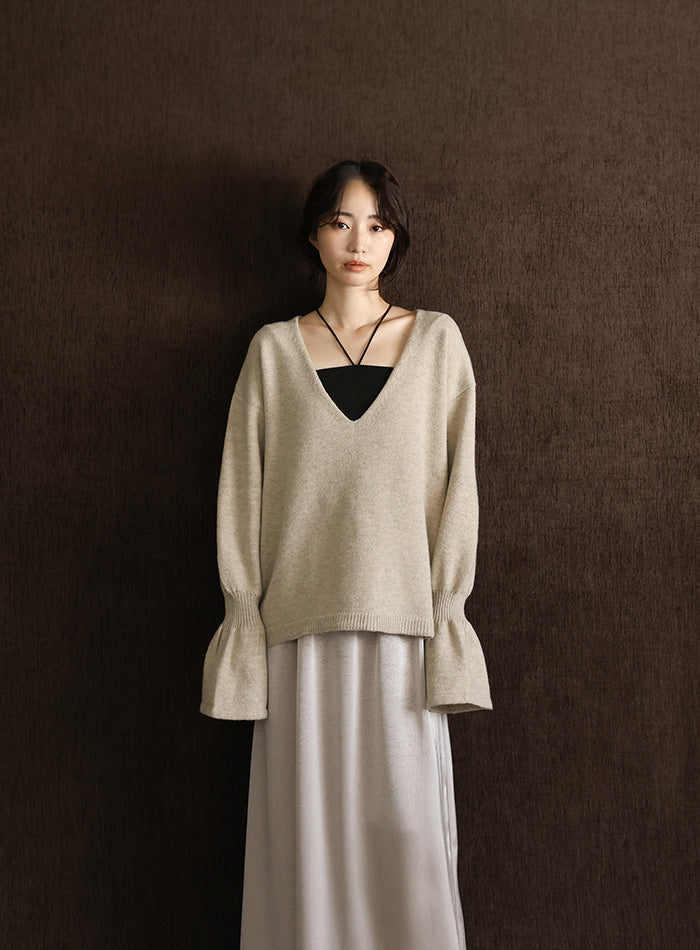 【Et】Satin Washer Narrow Skirt