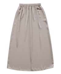【Et】Satin Washer Narrow Skirt
