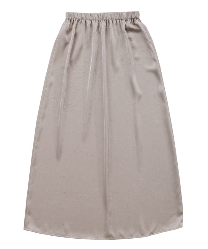 【Et】Satin Washer Narrow Skirt