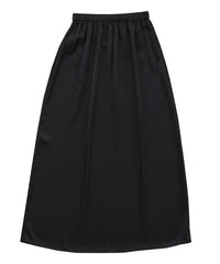 【Et】Satin Washer Narrow Skirt