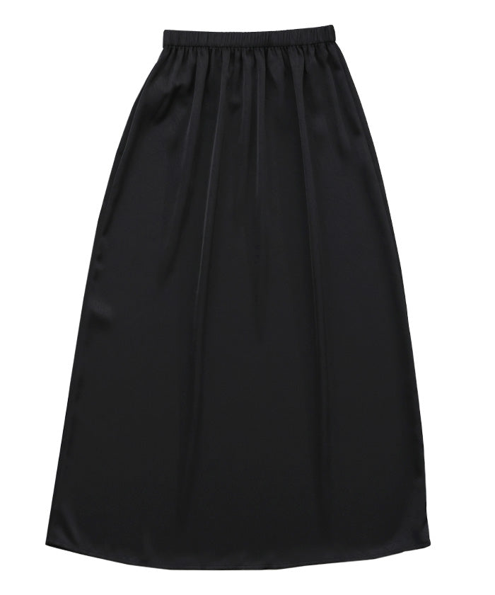 【Et】Satin Washer Narrow Skirt