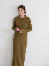 スポンディッシュＩラインニットスカート