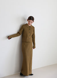 スポンディッシュＩラインニットスカート