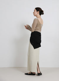 スポンディッシュＩラインニットスカート