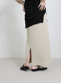 スポンディッシュＩラインニットスカート