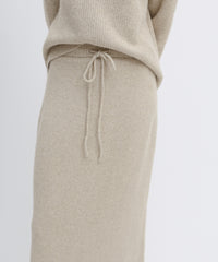 裾リブニットアイラインスカート