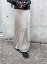 ベロアIラインロングスカート【by SON】