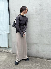 ベロアIラインロングスカート【by SON】