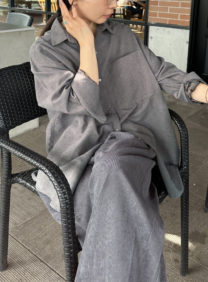 カフスデザインオーバーサイズシャツ【by SON】 – SELECT MOCA